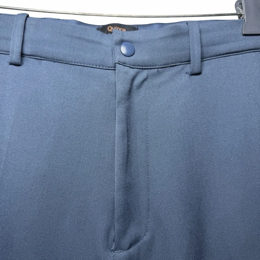 Quince Ultra Stretch 24/7 Smart Chino Pants Ocean Blue 42x34 Performance Casual